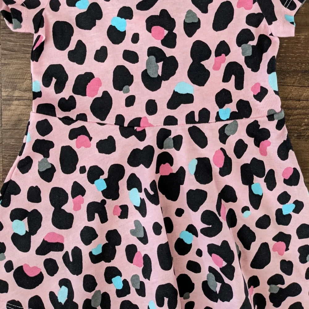 NWT Children's Place Pink Leopard Dress